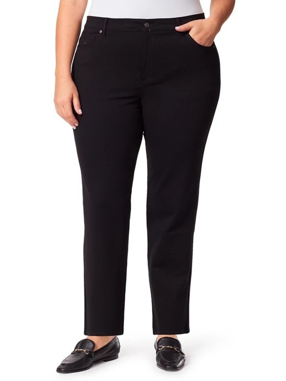 Gloria Vanderbilt NWT Women's Black Amanda Ponte Jeans Size 20W